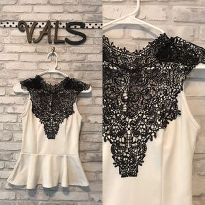 Charlotte Russe Dressy Peplum Tank Top